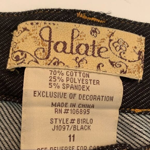 New! Jalate Black Skinny Jeans Sz 11 - Picture 4 of 5